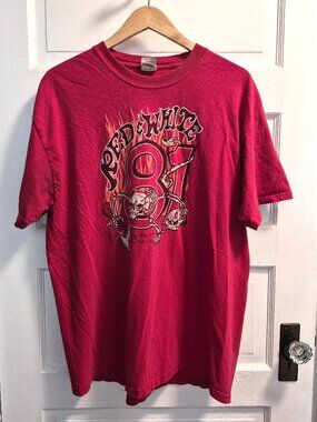 Red & White Support Omaha 81 "School of Hard Knocks" [Mens Sz XL]